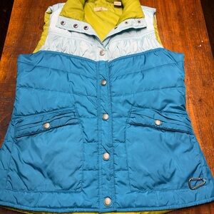 Ascend Olive and Teel Puffer‎ Vest